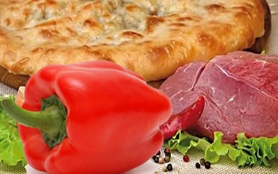 Мясо, болг. перец